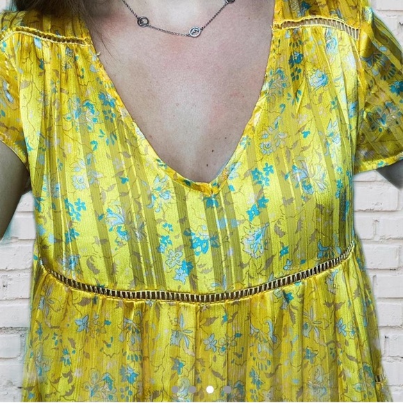 Urban outfitters yellow babydoll dress - Picture 3 of 4